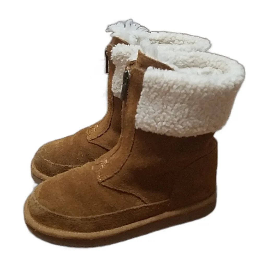 Koolaburra by Ugg Lytta GIRLS SZ 1 Boots, Short Tan Shearling, 1121540k